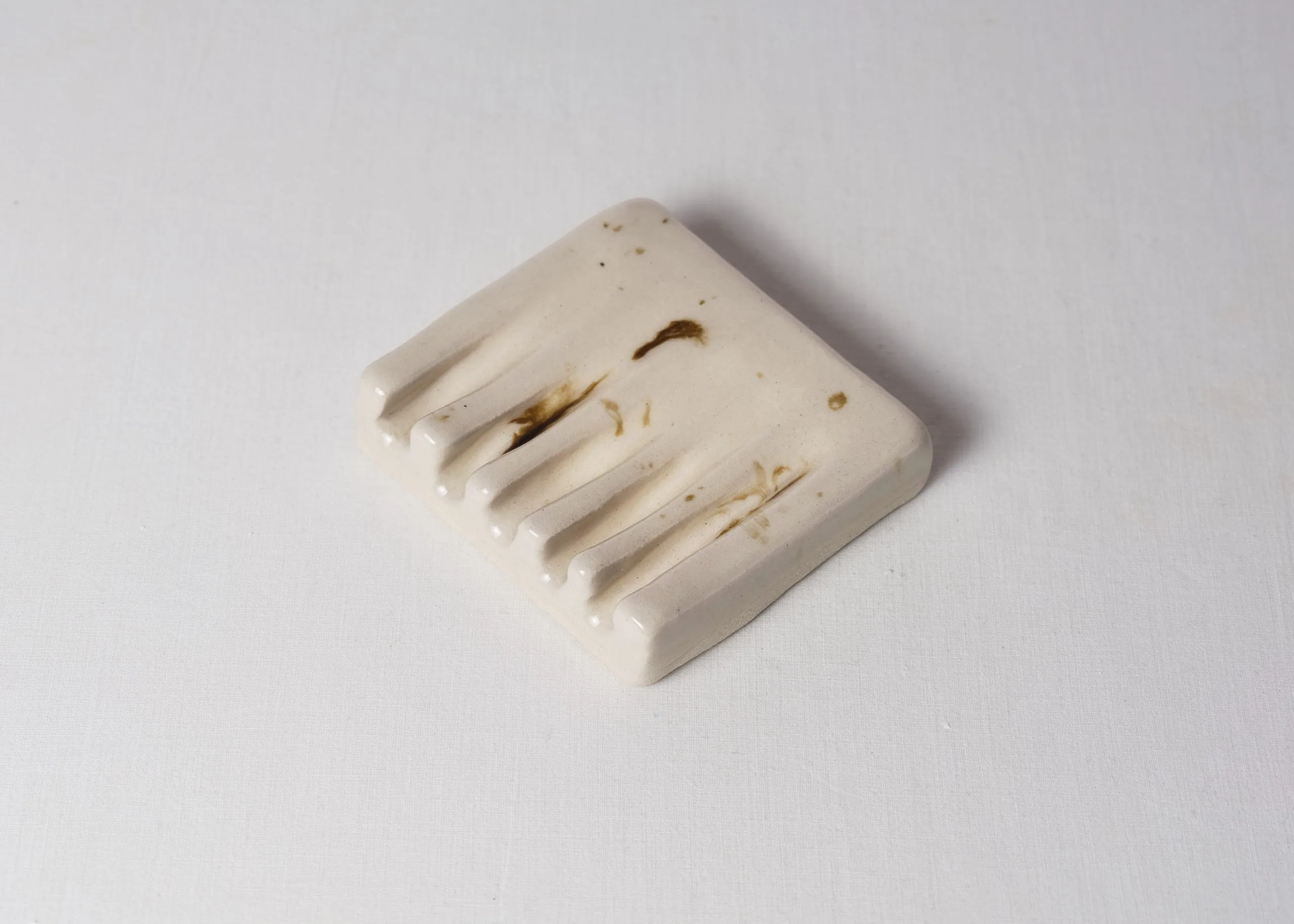 Bubbly Soap Dish handmade ceramic soap dish by MH + World of Clay